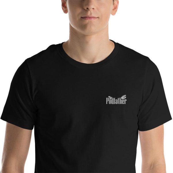 The Podfather Embroidered Short-Sleeve Unisex T-Shirt
